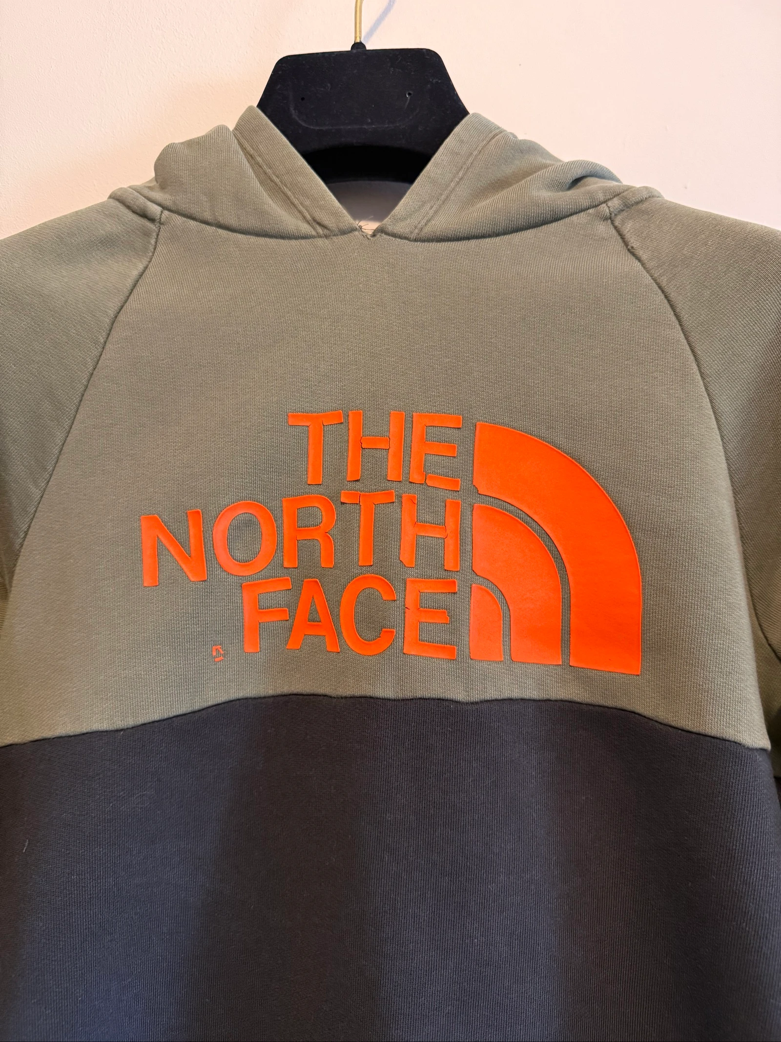 Sudadera The North Face junior L 11/12 años caqui negro con logo naranja – photo 4
